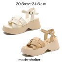 サンダル 厚底サンダル チャンキーヒール ストラップ 20.5cm 21cm 21.5cm 22cm 22.5cm 23cm 23.5cm 24cm 24.5c...