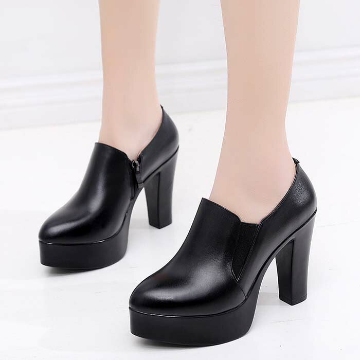 【ファッションザセール 最大 50％OFF 半額】ブーツ 厚底 厚底ブーツ レザー サイ...