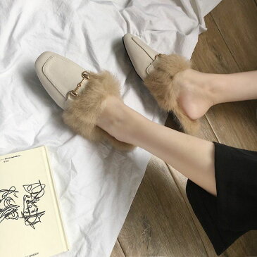 ファー パンプス ビット付き ブーツ ポインテッドトゥ とんがり トンガリ レザー モカシン 中綿 黒 白 レディース 太ヒール チャンキーヒール レザーパンプス パンプス黒 パンプスブラック 小さい 小さいサイズ 大きいサイズ ぺたんこ ペタンコ 靴 【同梱不可】ブーツ
