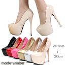 【2000円OFF クーポン配布中】パンプス 厚底 厚底パンプス ハイヒール エナメル ストーム 20.5cm 21cm 21.5cm 22cm 22.5cm 23cm 23.5cm 24cm 24.5cm 25cm 25.5cm 26cm