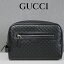 GUCCI グッチ バッグ メンズ セカンドバッグ ポーチ クラッチバッグ メンズバッグ gucciバッグ 新品 正規品 革 レザー マイクログッチシマ ぐっち バック バック ブラック 黒 アウトレット 419775 BMJ1R 1000