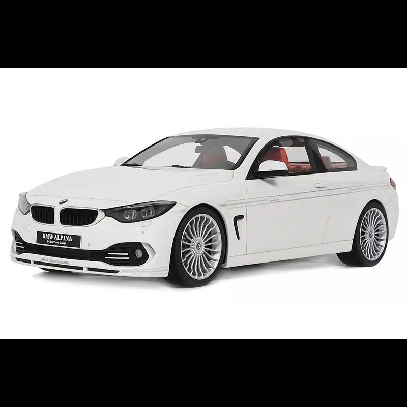 GT SPIRIT(GTスピリット) ALPINA B4 BITURBO 2014(1/18) GTS963 “アルピナチューンのBMW” 2013年に発表された初代4シリーズクーペ。このモデルカーは、GTカー専門で新旧とりませた車種をリリースするGTスピリットのリリース品。素材にはレジンを使用し、スタイリング重視のハイクオリティで少量生産をコンセプトに掲げている。 5