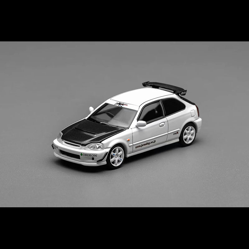 MOTORHELIX(モーターヘリックス) HONDA CIVIC TYPE R(EK9)(1/64) M65029 “6代目シビックのタイプR” シビックEK9のマイナーチェンジバージョンとして本田技研工業から1997年に発売された3ドアハッチバック。1トン強の車重に対して185馬力のエンジンを搭載しホンダらしい機敏な操作性が魅力。この製品は、レジン製モデルを中心に精巧な作り込みが特徴の中国発のMOTORHELIX（モーターへリックス）からのリリース品。 5