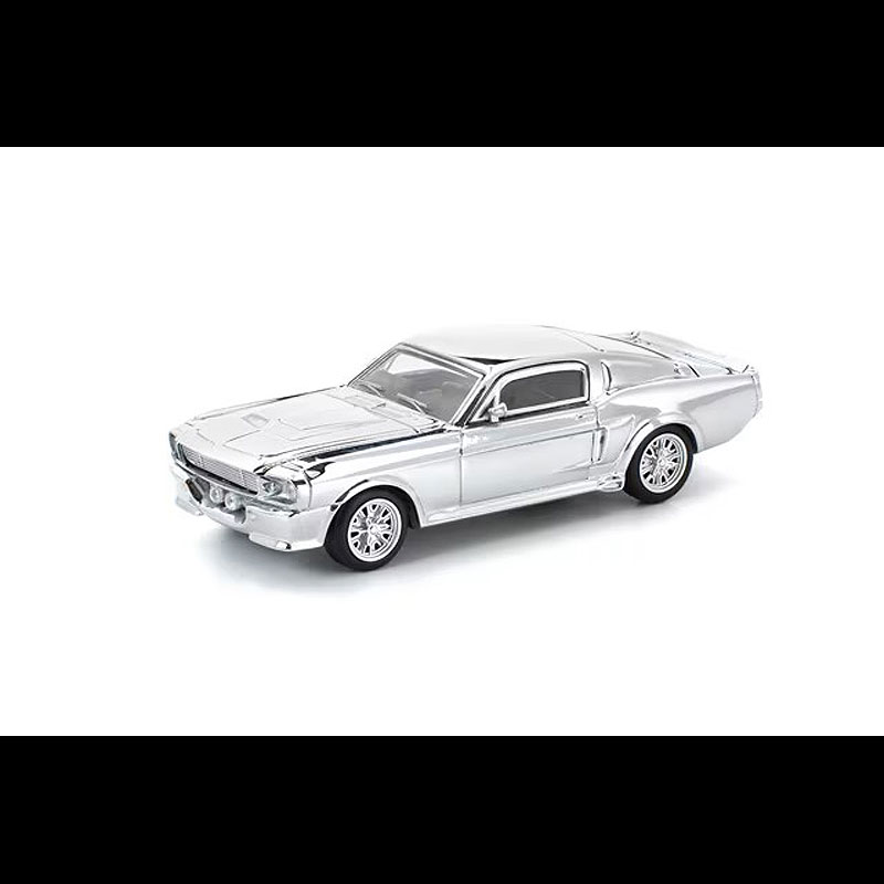 POP RACE(ポップレース) SHELBY MUSTANG GT500(1/64) PR640312 “キャロル・シェルビーの手掛けたレース用マシン” 元々はキャロル・シェルビーが手掛けたレース用マシンとしてデビュー。1967年にはそのハイパワー版、7リッターV8エンジンを搭載する「シェルビー・マスタング　GT500」が発売された。ラジエーターグリルのハイビームランプ、リヤフェンダーの冷却用エアインテークなどがデザイン的特徴となってる。この製品は、各製造メーカーの協力のもと様々なタイプのオリジナルミニカーをレーシングバックグラウンドとネットワークを活かしてプロデュースする香港で設立されたポップレースからのリリース品。 5