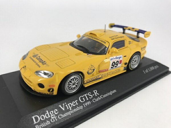 ミニチャンプス製　1/43Dodge VIPER GTS-R (No99)ミニチャンプス製　400991499 ミニチャンプス製　400991499 2