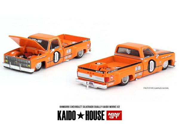 MINI-GT製　1/64シボレー シルバラード デューリー Kaido Works V2　(左ハンドル) MINI-GT製　KHMG090