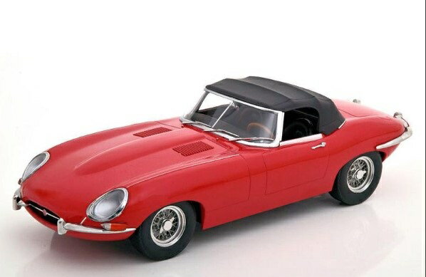 樂天商城 - KK Scale製 1/18 ジャガー タイプE コンバーチブル closed Series 1 LHD 1961 ( レッド/ブラック) interieurKK Scale製　KKDC180484