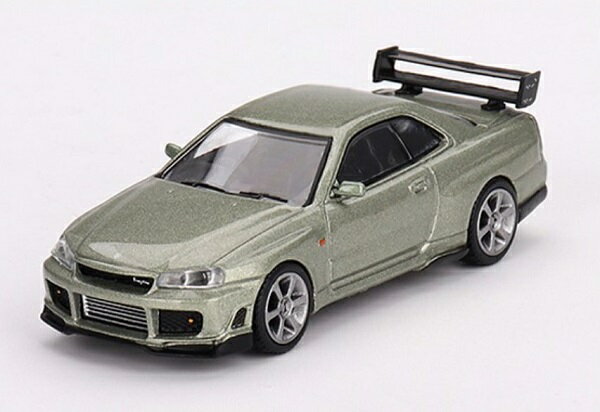 MINI-GT製　1/64日産 スカイライン GT-R R34 トミーカイラ R-z ミレニアムジェイド(右ハンドル) ブリスター仕様MINI-GT製　MGT00697-MJ