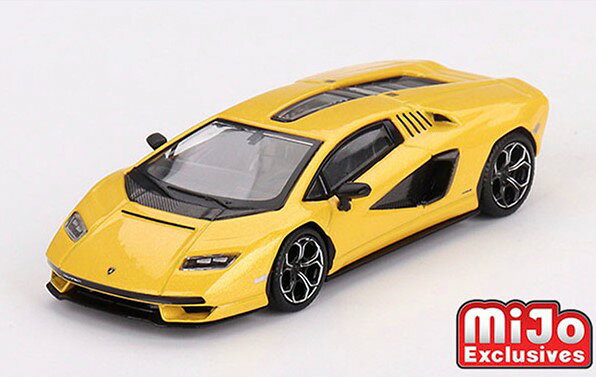 MINI-GT製　1/64ランボルギーニ カウンタック LPI 800-4 New Giallo Orion　イエロー(左ハンドル)ブリスター仕様 　MINI-GT製　MGT00733-MJ