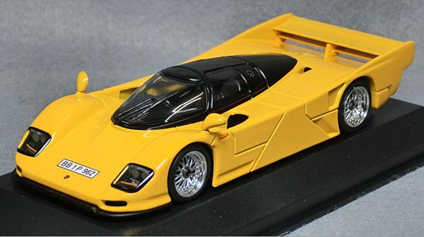 樂天商城 - ミニチャンプス製　1/43ポルシェ ダウアー 962 GT 1994 (イエロー)ミニチャンプス製　940064000