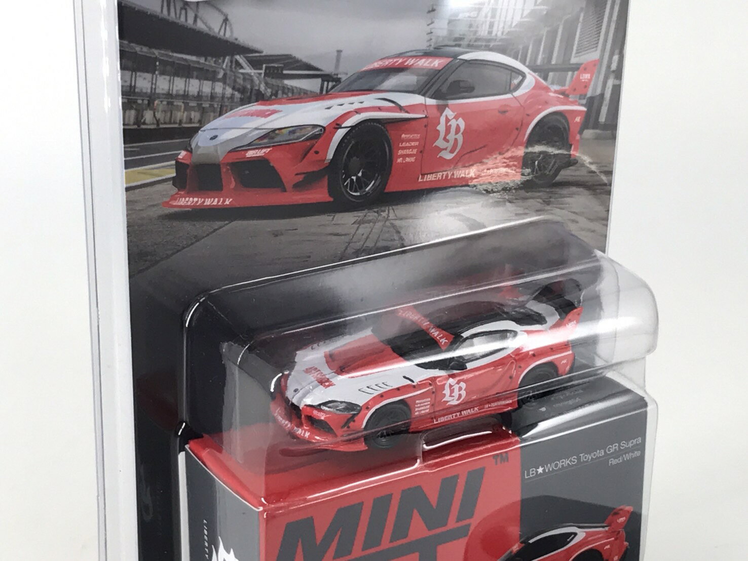 樂天商城 - 1/64 LB★WORKS GR スープラ レッド/ホワイト(左ハンドル)MGT01103-BL
