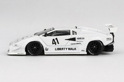樂天商城 - 1/64 ランボルギーニ カウンタック LB-WORKS 東京オートサロン 2024 ホワイト(左ハンドル)MGT00966-BL