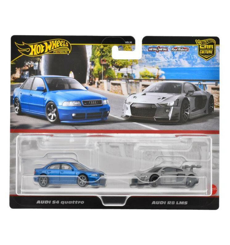 樂天商城 - ホットウィール プレミアム 2パック アウディ S4 クワトロ / アウディ R8 LMSJDY82