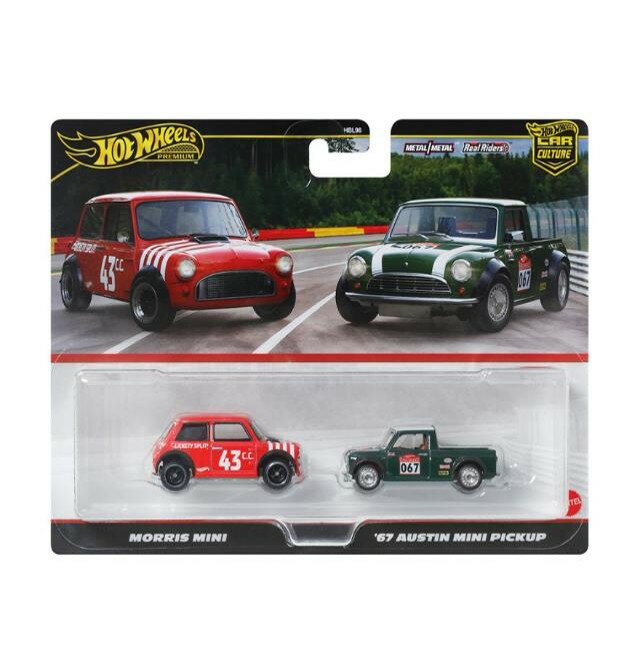 樂天商城 - ホットウィール プレミアム 2パック モーリス ミニ / '67 オースチン ミニピックアップJBK97