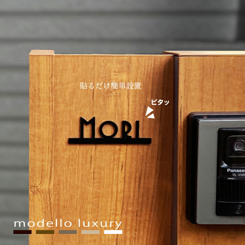 表札 ステンレス 貼るだけ簡単 全3サイズ【プチ ミニョン】ネームプレート 戸建て マンション 機能門柱 貼り付け 設置簡単 シール おしゃれ 切り文字 国内生産 日本製