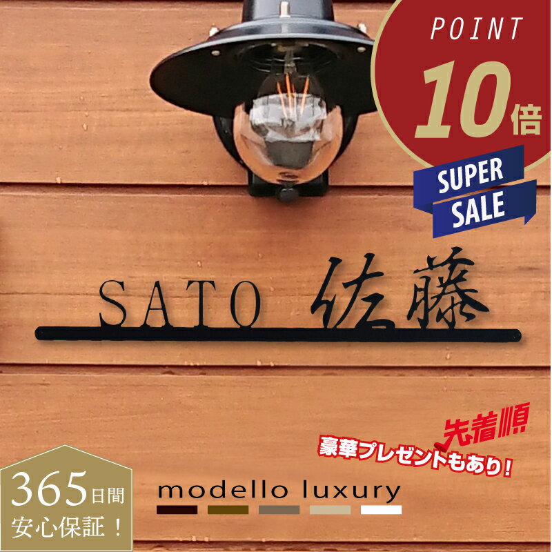 【スーパーセール期間はP10倍！さらに豪華特典盛りだくさん！】表札 ステンレス【エレガントライン】3mm厚 漢字とローマ字両方入ります アイアン調 ネームプレート 戸建て おしゃれ 切り文字 ローマ字 アルファベット 漢字 国内生産 日本製