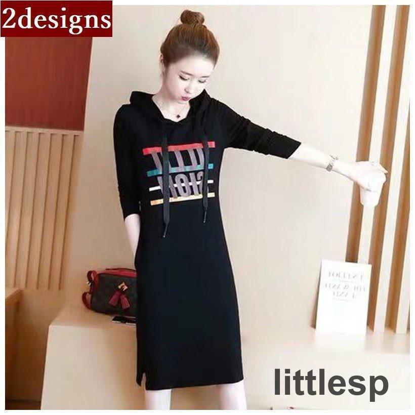 ワンピースパーカーボーダーおしゃれ...