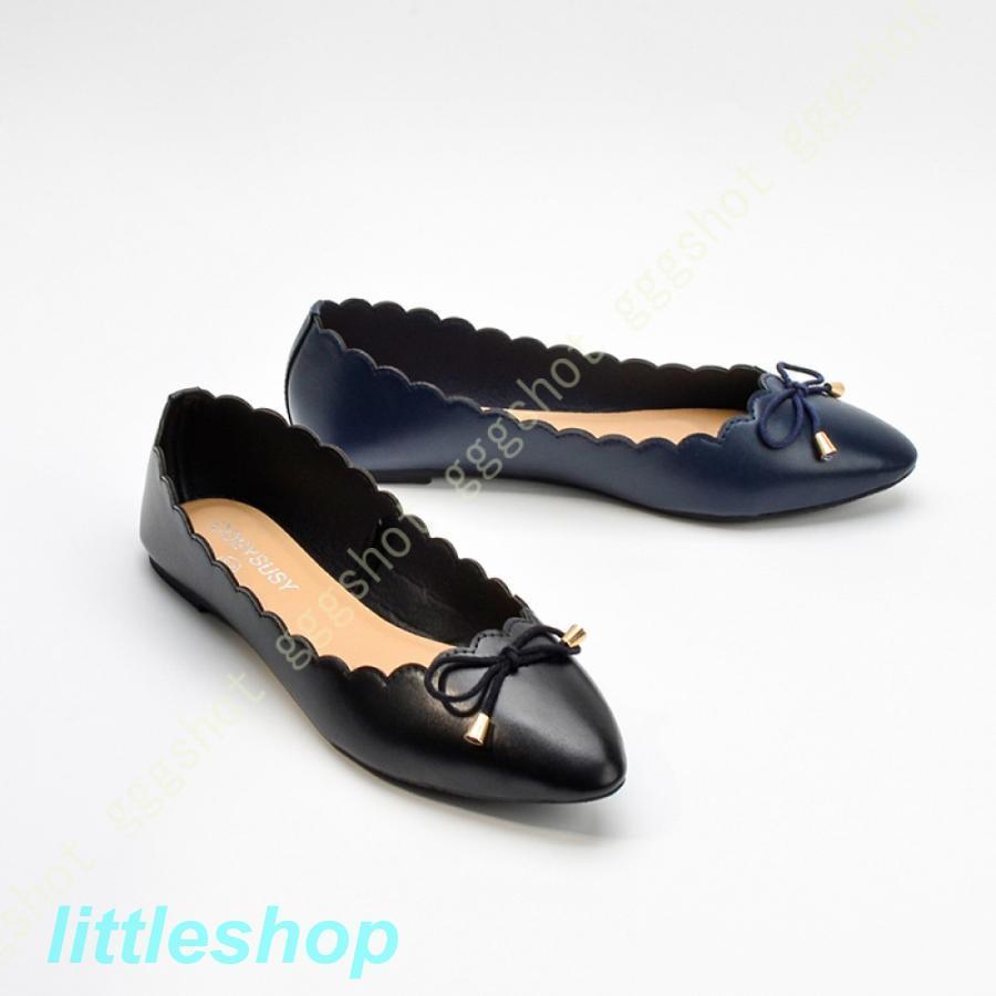 フラットシューズ パンプス 婦人靴 レディース ポインテッドトゥ フラット 大きいサイズ バレエシューズ エレガント コンフォート カジュアルパンプス