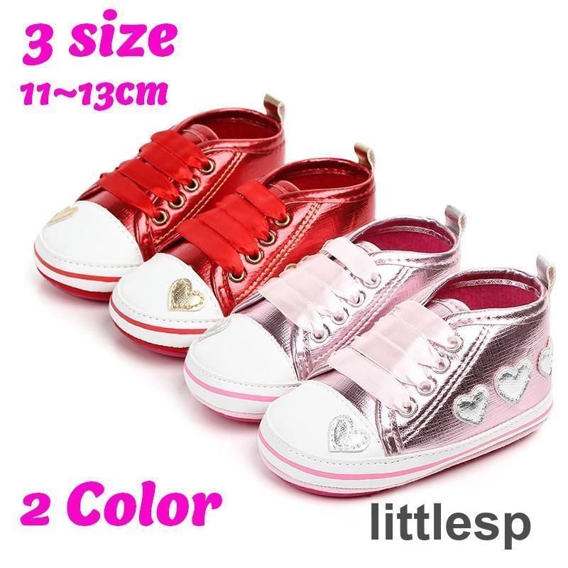 スニーカー 子供靴 ベビーシューズ ファーストシューズ キラキラ ハート 可愛い おしゃれ