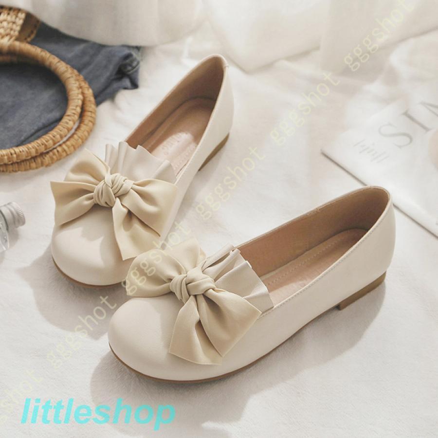 パンプス レディース モカシン スリッポン ローファー カジュアルシューズ リボン付き フラットヒール モカシンシューズ ドライビングシューズ 痛くない