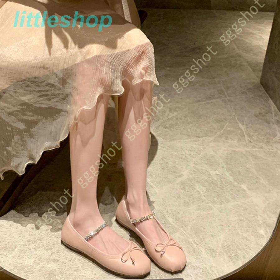 パンプス フラットパンプス ぺたんこパンプス リボン付き 大きいサイズ 歩きやすい バレエシューズ レディース靴 走れる スクエアトゥ 痛くない