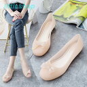 パンプス レイン シューズ ローヒール レディース 防水 リボン 柔らかい 痛くない オフィス 通勤 春夏秋 ローヒール 靴 履きやすい 疲れない 軽量 走れる