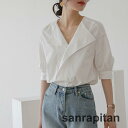 シャツ レディース tシャツ 半袖 ブラウス ゆったり 大きいサイズ 春 夏 春服 夏服 きれいめ トップス カットソー カジュアル 体型カバー|詳細画像