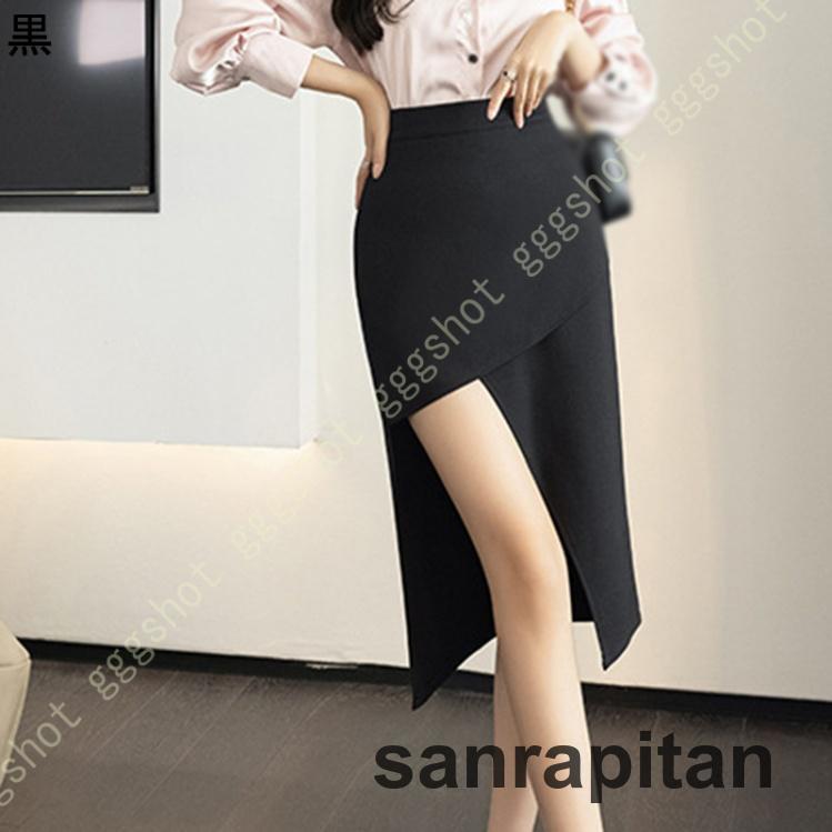 タイトスカート レディース ハイウエスト スカート ミディアム丈 冬 スリット ひざ丈 ペンシルスカート 通勤 春夏秋冬 ミディアムスカート 無地 上品 着痩せ