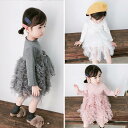 ベビー服 女の子 ワンピース ドレス 70 80 90 100 110 リボン 子供服 フリル チュール チュチュ 1歳 2歳 女のコ服