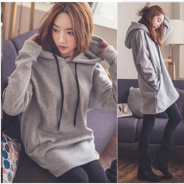 パーカー レディース パーカーワンピース ロング丈 スウェット パーカー トップス チュニック トレーナ