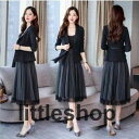 レディース フォーマルスーツ ジャケット プリーツスカート 2点セット スカートスーツ ママスーツ 卒業式スーツ セレモニースーツ