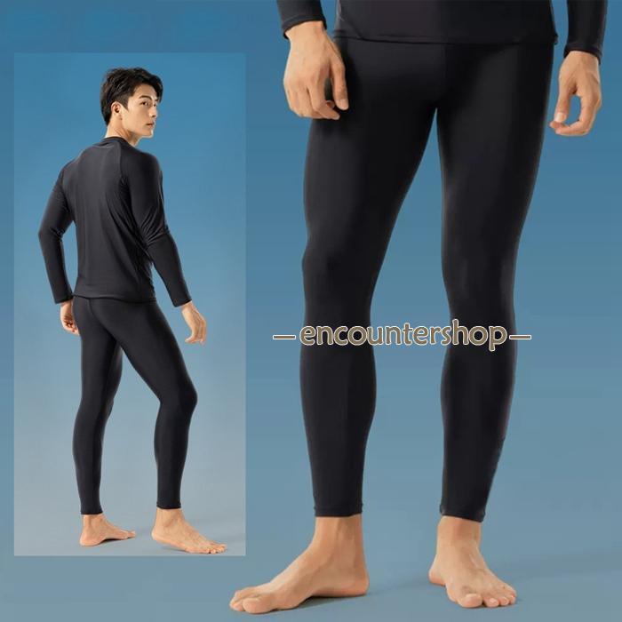競泳水着 メンズ 水着 ロングパンツ 男性 速乾 フィットネス スイミングウェア スイムパンツ トレーニング用 日焼け防止 サーフパンツ