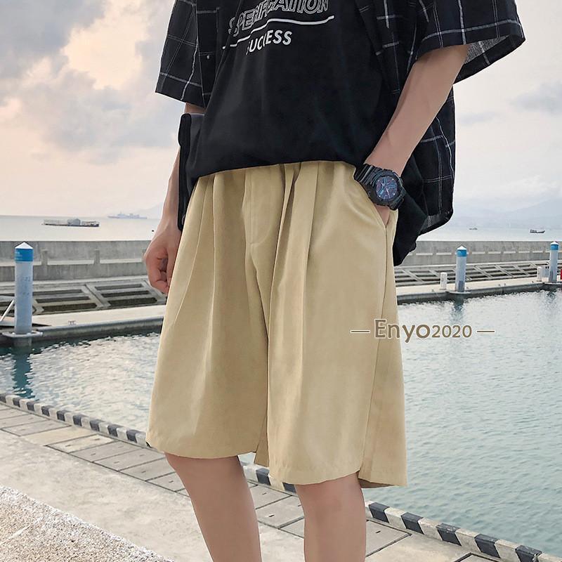 水着 メンズ サーフパンツ 海パン ボードショーツ ハーフパンツ 膝丈 短パン トランクス 水陸両用 速乾 ゆったり 無地 ゴムウエスト