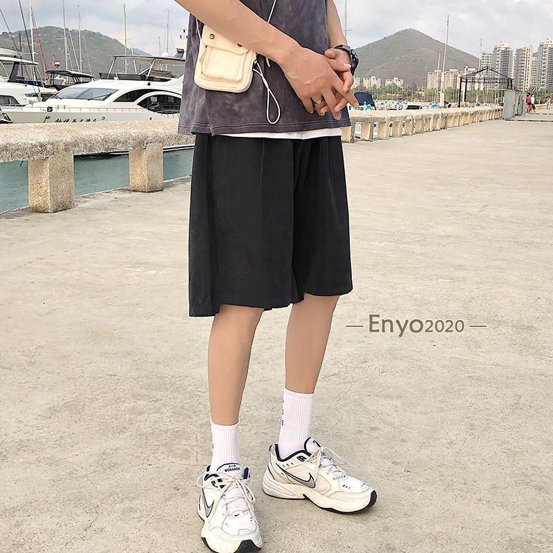 水着 メンズ サーフパンツ 海パン ボードショーツ ハーフパンツ 膝丈 短パン トランクス 水陸両用 速乾 ゆったり 無地 ゴムウエスト