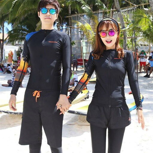 カップル 水着 ペアルック カップル 水泳 速乾性 ラッシュガード 5点SET UV対策 オフショルダー バックフリル バックシャン メンズ カップル 水着 ペアルック カップル 水泳 速乾性 ラッシュガード 5点SET UV対策 オフショルダー バックフリル バックシャン メンズ