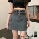 ミニスカート キュロットスカート 着やせ レディース