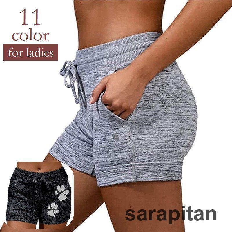 ショートパンツ 短パン レディース 女性用 ボトムス 無地 ウエストゴム ポケット付き ルームウェア 部屋着 リラックス サイズ調整可能 カジュアル