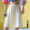 ショートパンツ ハイウエスト 夏 韓国 レディース