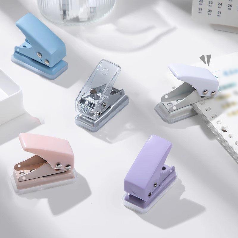 送料無料 穴あけパンチ ミニ ルーズリーフパンチ 手作り 穴開けパンチ 工具 紙 10枚対応 穴開け ハンド..