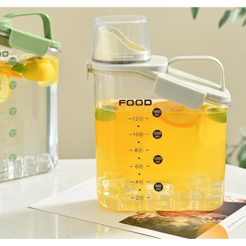 2L 2.8L お茶ポット 冷水筒 ピッチャー 耐熱 耐冷 大容量 水差し 洗いやすい 麦茶ポット 家庭用 業務用 透明 丈夫 耐久性 一人暮らし 家(3)