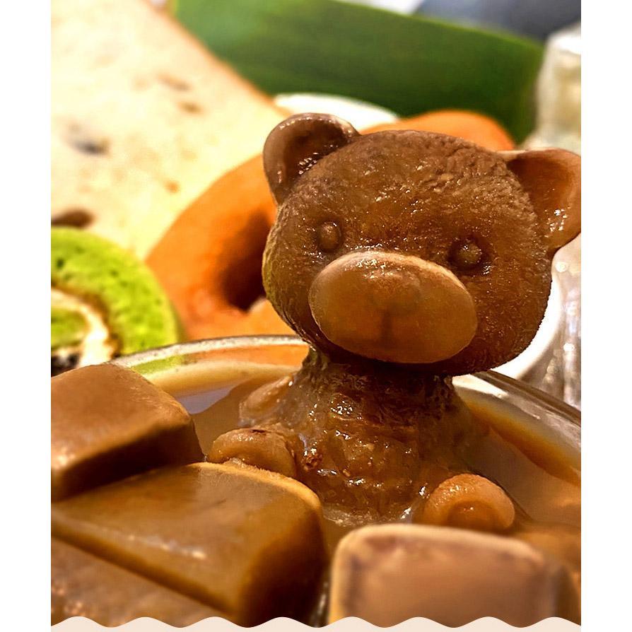 クマ型 シリコンモールド 製氷皿 熊 動物 製氷器 大きい氷 2個セット 可愛い アイストレー 取出し簡単 ..