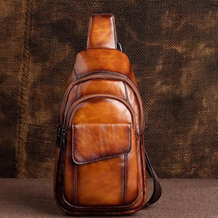 ボディバッグ メンズ 本革　2way 　斜め掛け　ショルダーバッグ 自転車　鞄 レザー　ワンショルダー カ..