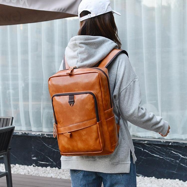 リュック　メンズ　リュックサック pu革　デイパック　ビジネス　バックパック　レザー　通勤通学　旅..