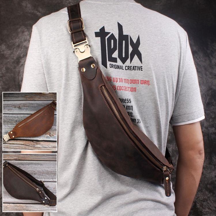 ウエストバッグ メンズ　牛革 レザー　2way ボディバッグ　こし掛け 腰かけ ヒップバッグ 鞄 ミニショ..