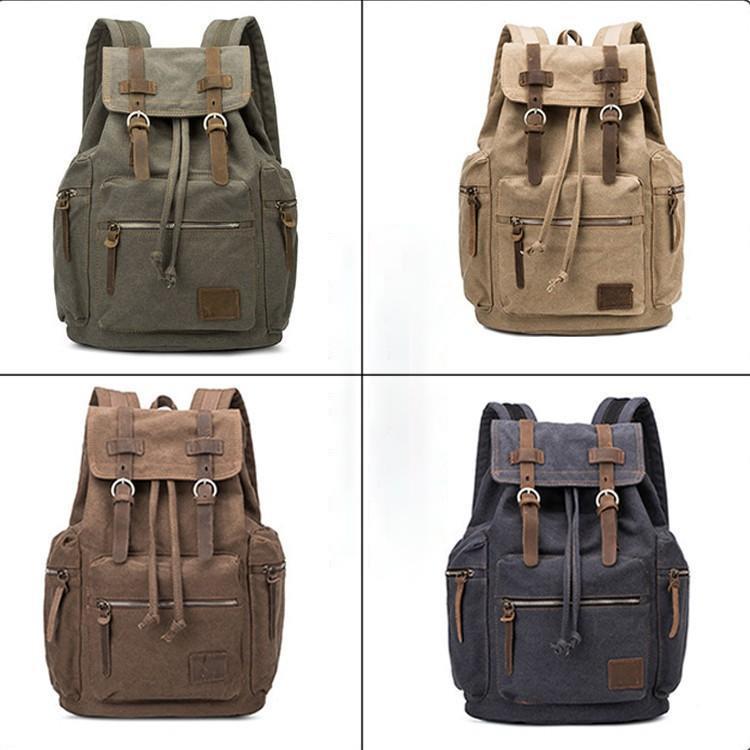 キャンバスリュックサックメンズ帆布...