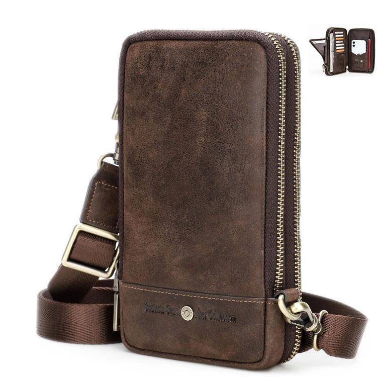 本革　メッセンジャーバッグ　ショルダーバッグメンズ 斜めがけ 2way ビジネスバッグ　通勤バッグ カバ..