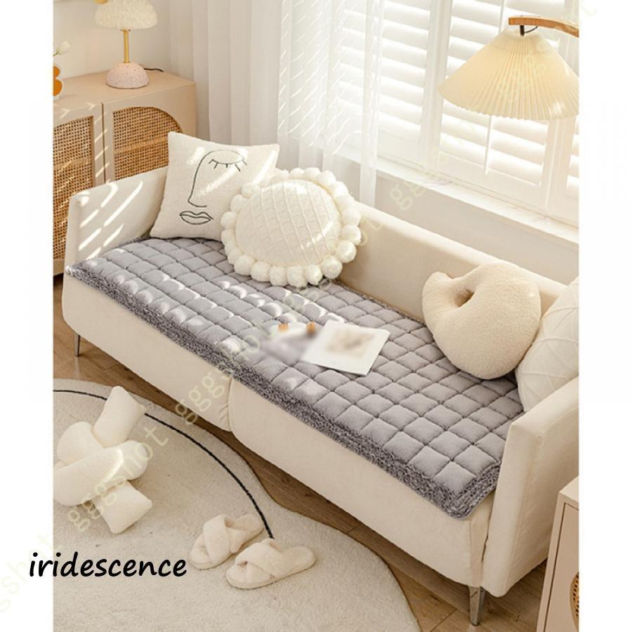 ロングクッション ソファパッド ソファカバー 四季適用 ソファーシート かけるだけ マルチカバー 多機..