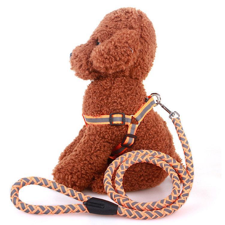 牽引ロープ リードセット 犬 猫 ハーネス 胴輪/胸あて式 お散歩グッズ ペット牽引縄 ドッグリード 小型犬 中型犬 引っ張り防止 ペット用品