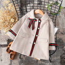 キッズコート 秋冬 コート 女の子 子供服 ラシャコート トレンド ジュニア アウター ジャケット 可愛い カジュアル 8090100110120130