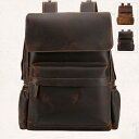 リュック メンズ リュックサック 本革 牛革 デイパック ビジネス バックパック レザー 通勤通学 旅行 出張 アウトドア 自転車鞄 カバン 男女兼用
